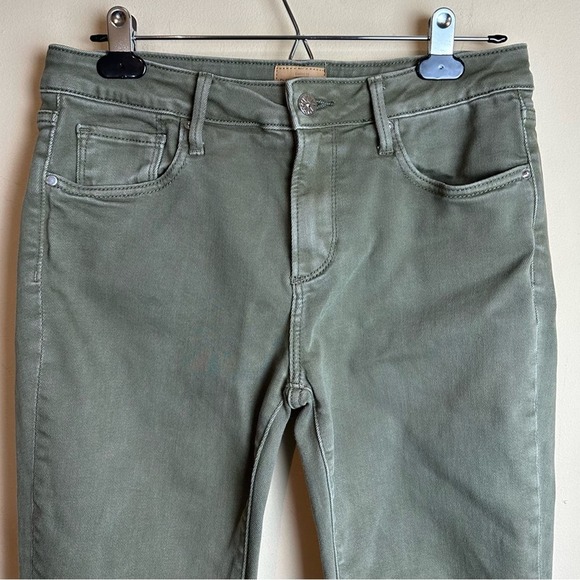 Driftwood Pants Colette Roads End Flannel Cuffs Green Jeans Women’s Size 28 - Picture 3 of 15
